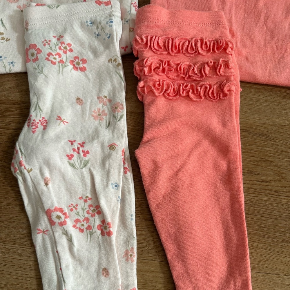 Carter's Pink and White Floral set - Picture 4 of 5
